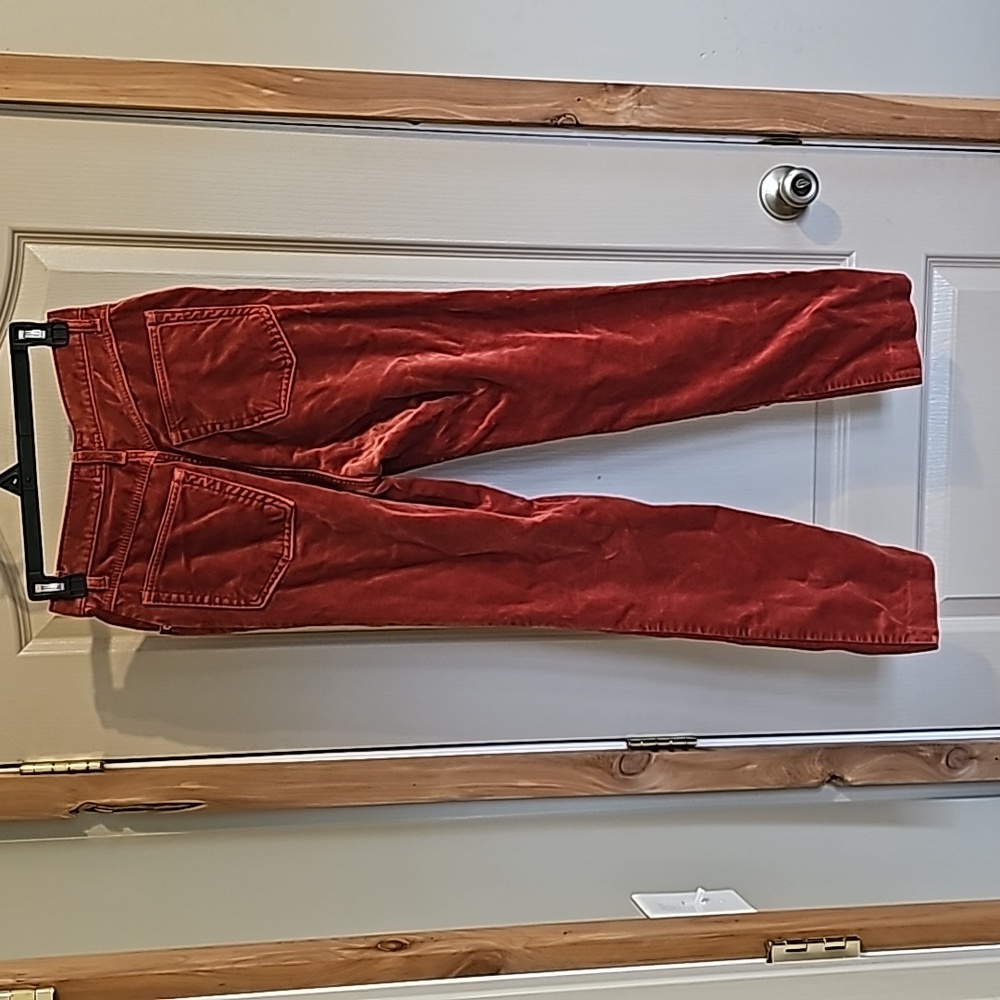 Women's size 10 Boden felt jeans burnt orange color 100% cotton - Picture 4 of 7